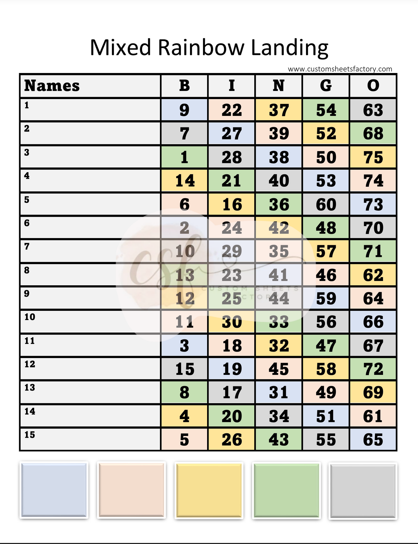 Basic Bundle - Rainbow - 10 pages