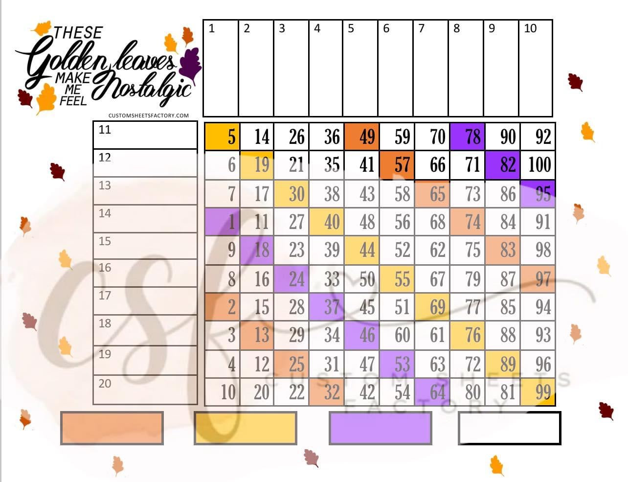 These golden leaves make me feel nostalgic - 15 Line, 18 Line, Grid, 10 Line