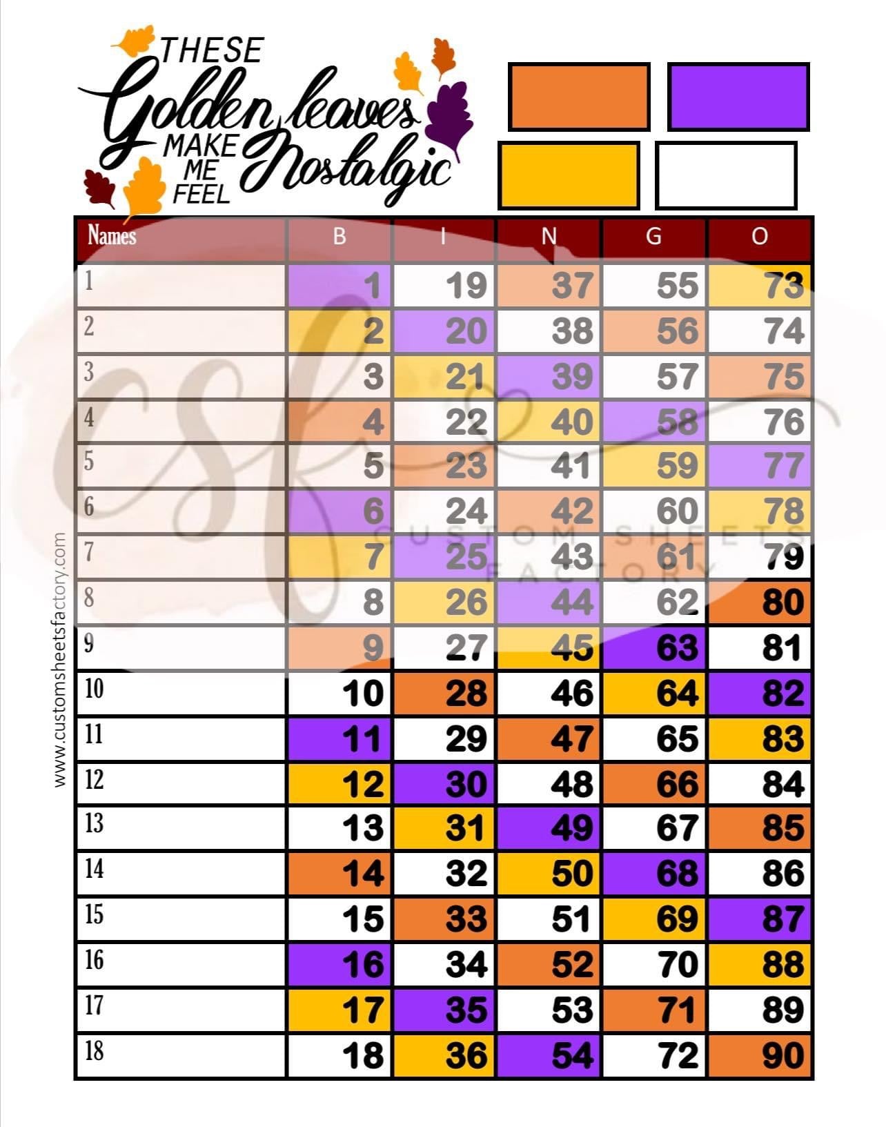 These golden leaves make me feel nostalgic - 15 Line, 18 Line, Grid, 10 Line