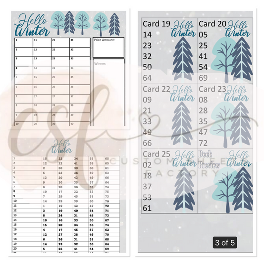 Hello Winter - Various Designs