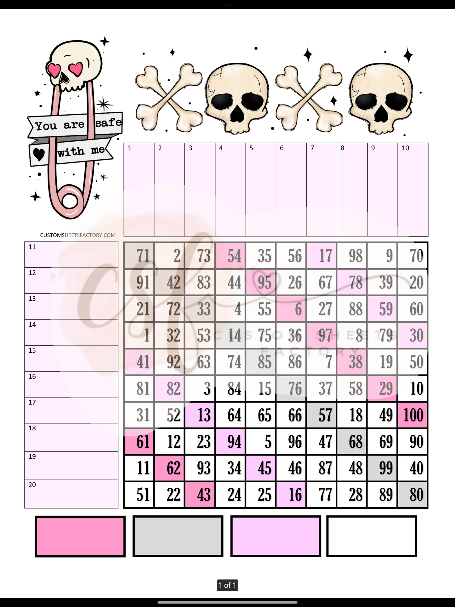 You are safe with me - Grid - Straight & Mixed