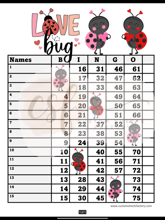 Love Bug - 15 Line - Straight & Houdini