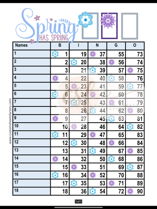 Spring has Sprung - Various Designs