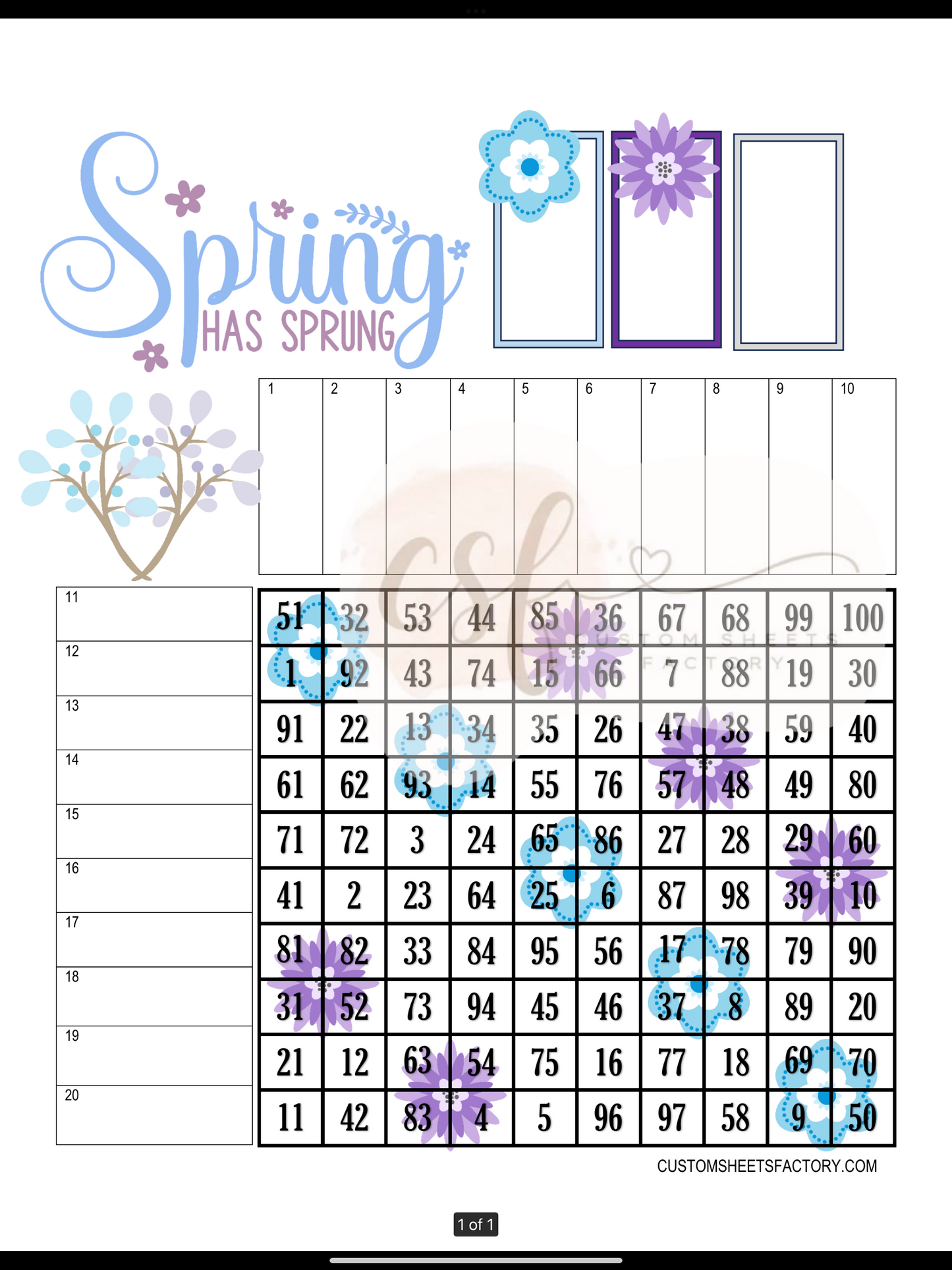 Spring has Sprung - Various Designs