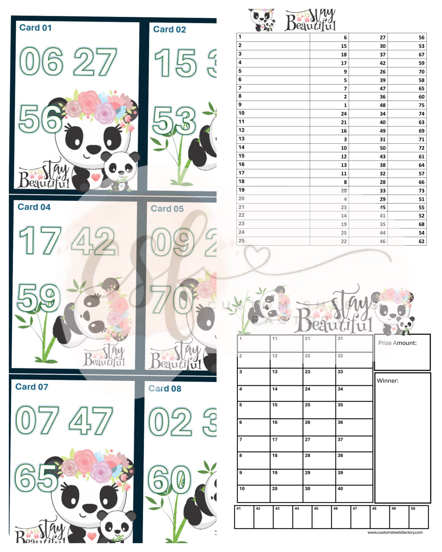 Stay Beautiful - Various Designs