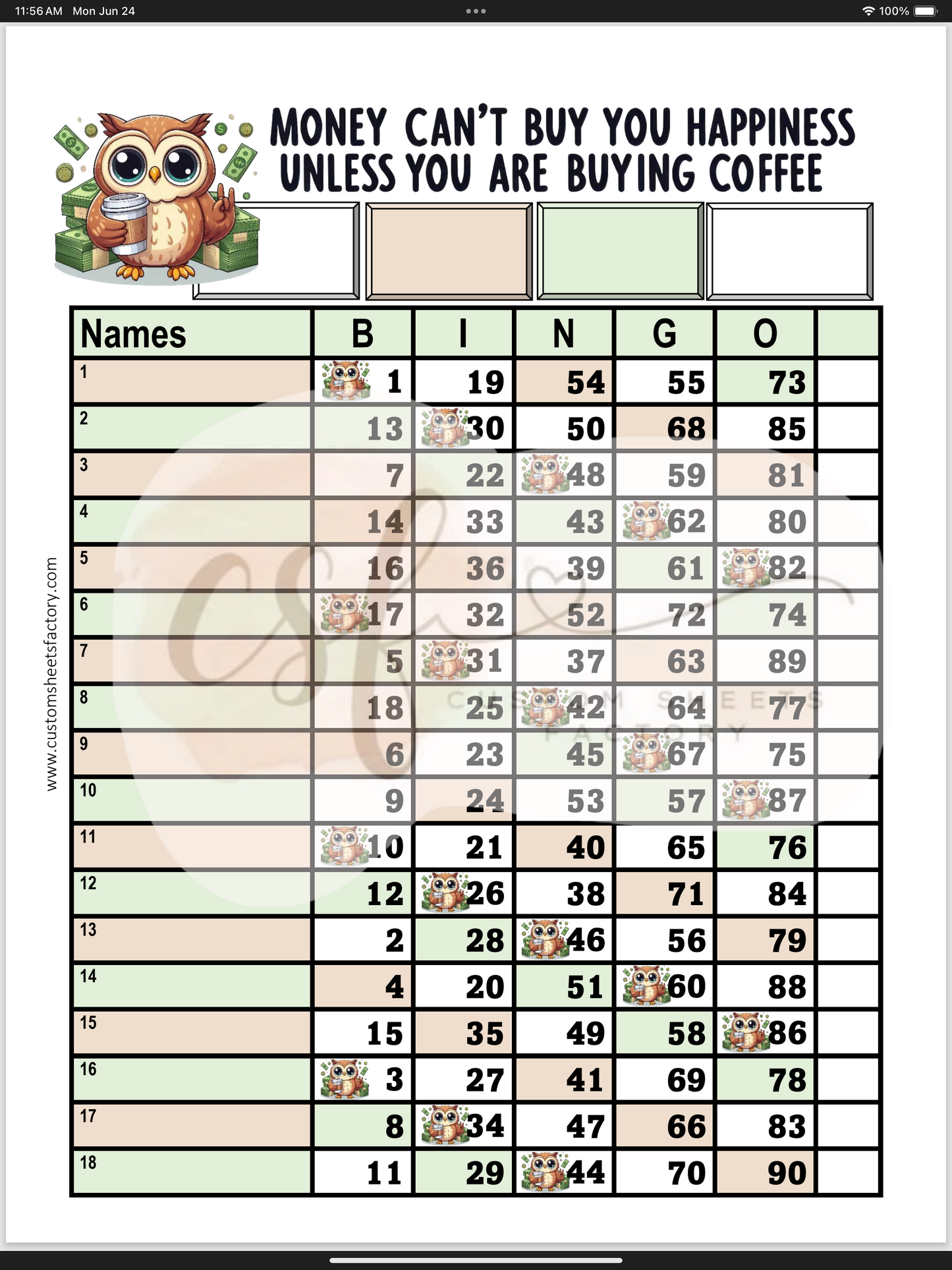 Money Cant Buy You Happiness Coffee - Various Designs