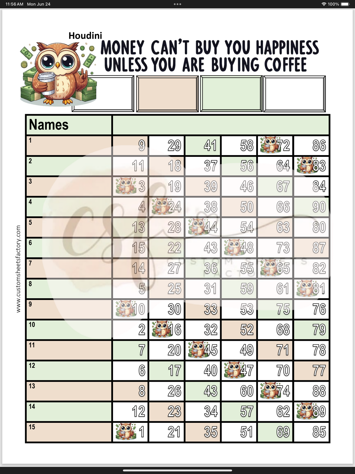 Money Cant Buy You Happiness Coffee - Various Designs