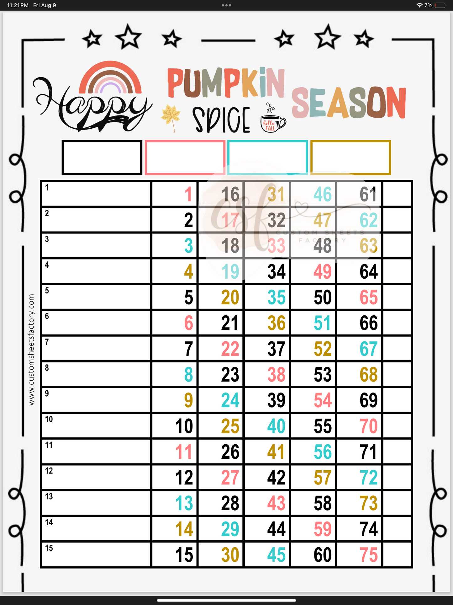 Happy Pumpkin Spice Season - Various Designs