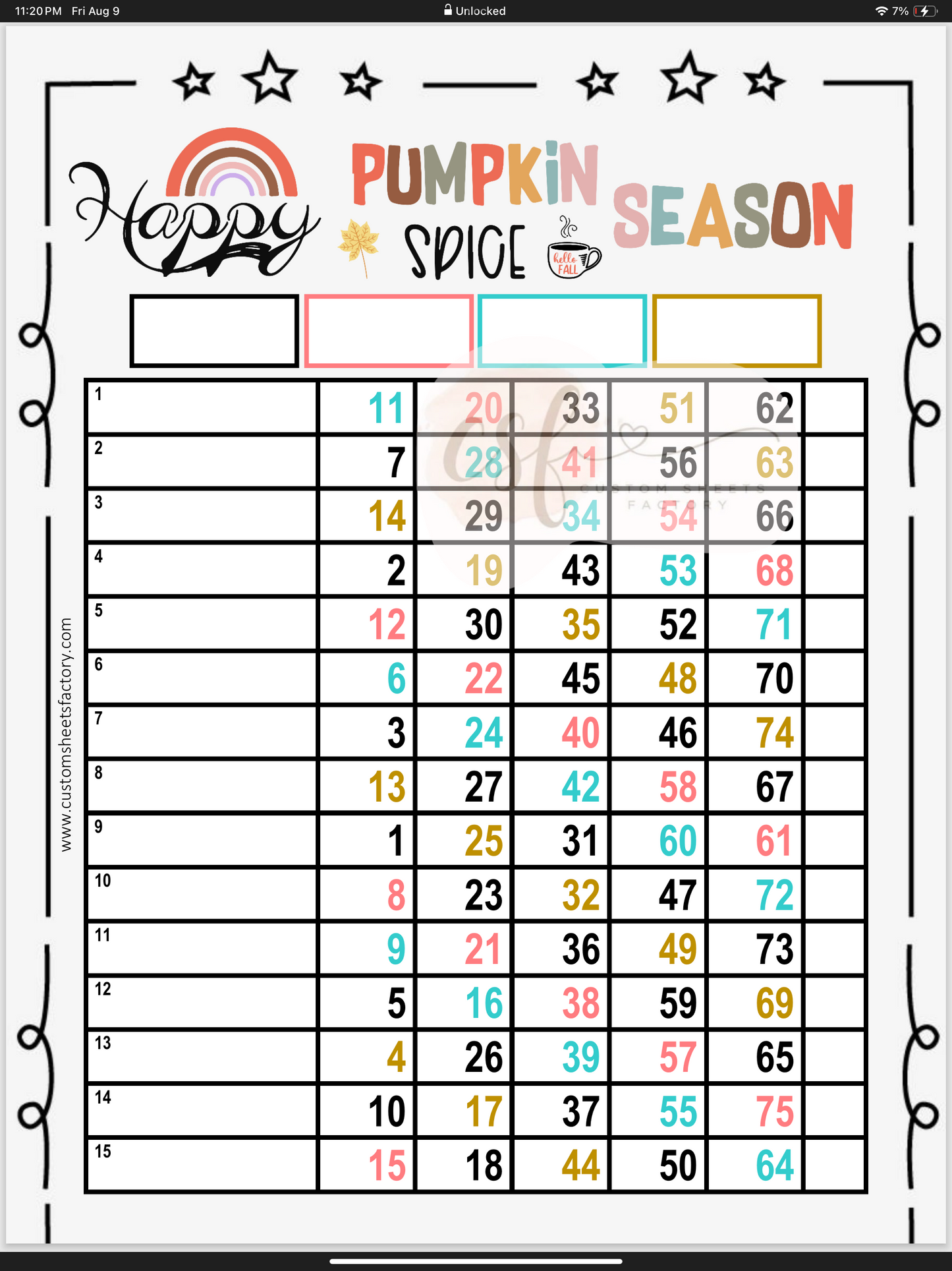 Happy Pumpkin Spice Season - Various Designs