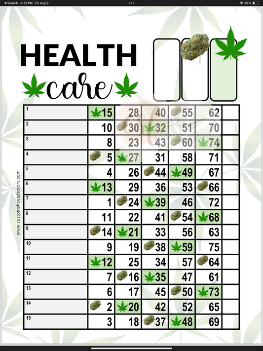 Healthcare Leaf - 15 Line - 75 & 90 Ball
