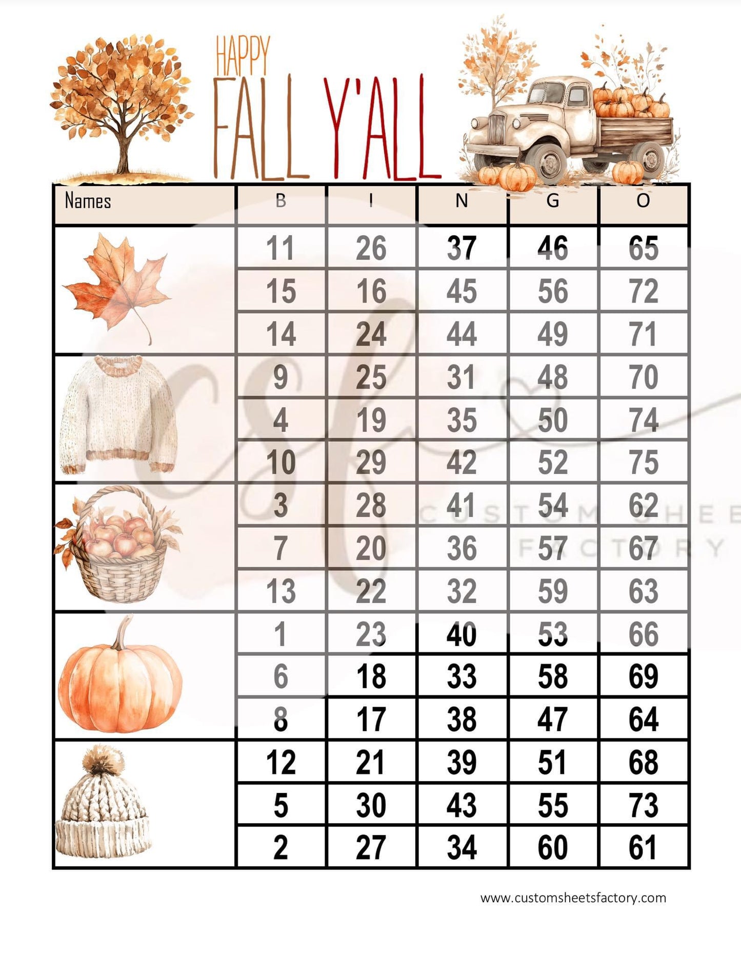 Happy Fall Yall - Various Designs