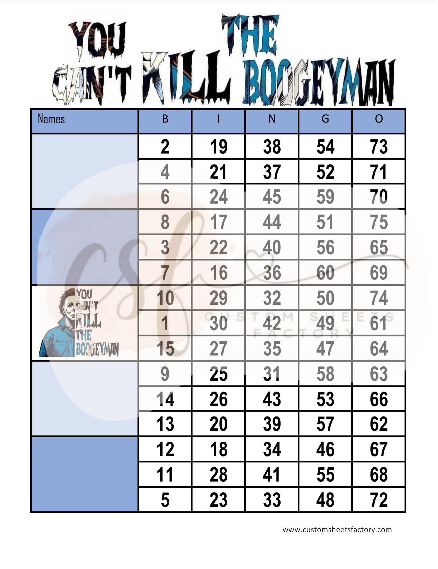 You Cant Kill the Boogey Man - Various Designs