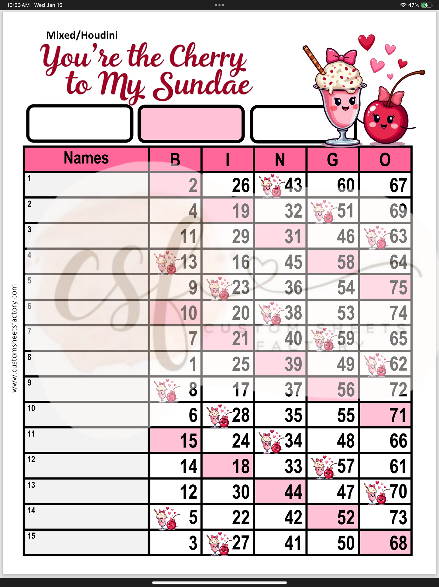 You're the Cherry to my Sundae - Various Designs