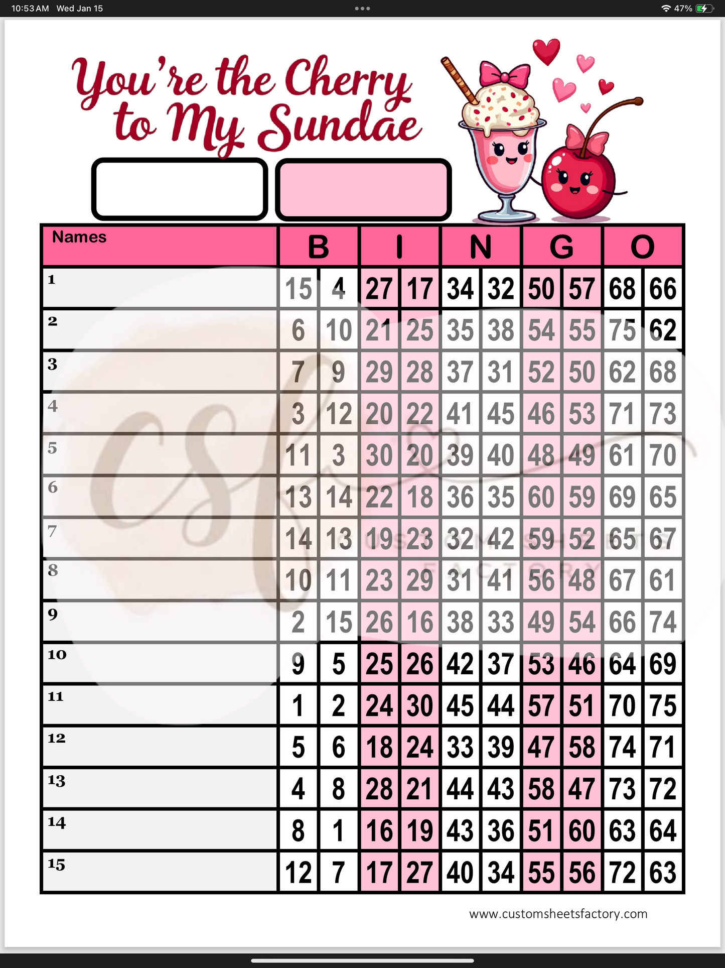 You're the Cherry to my Sundae - Various Designs