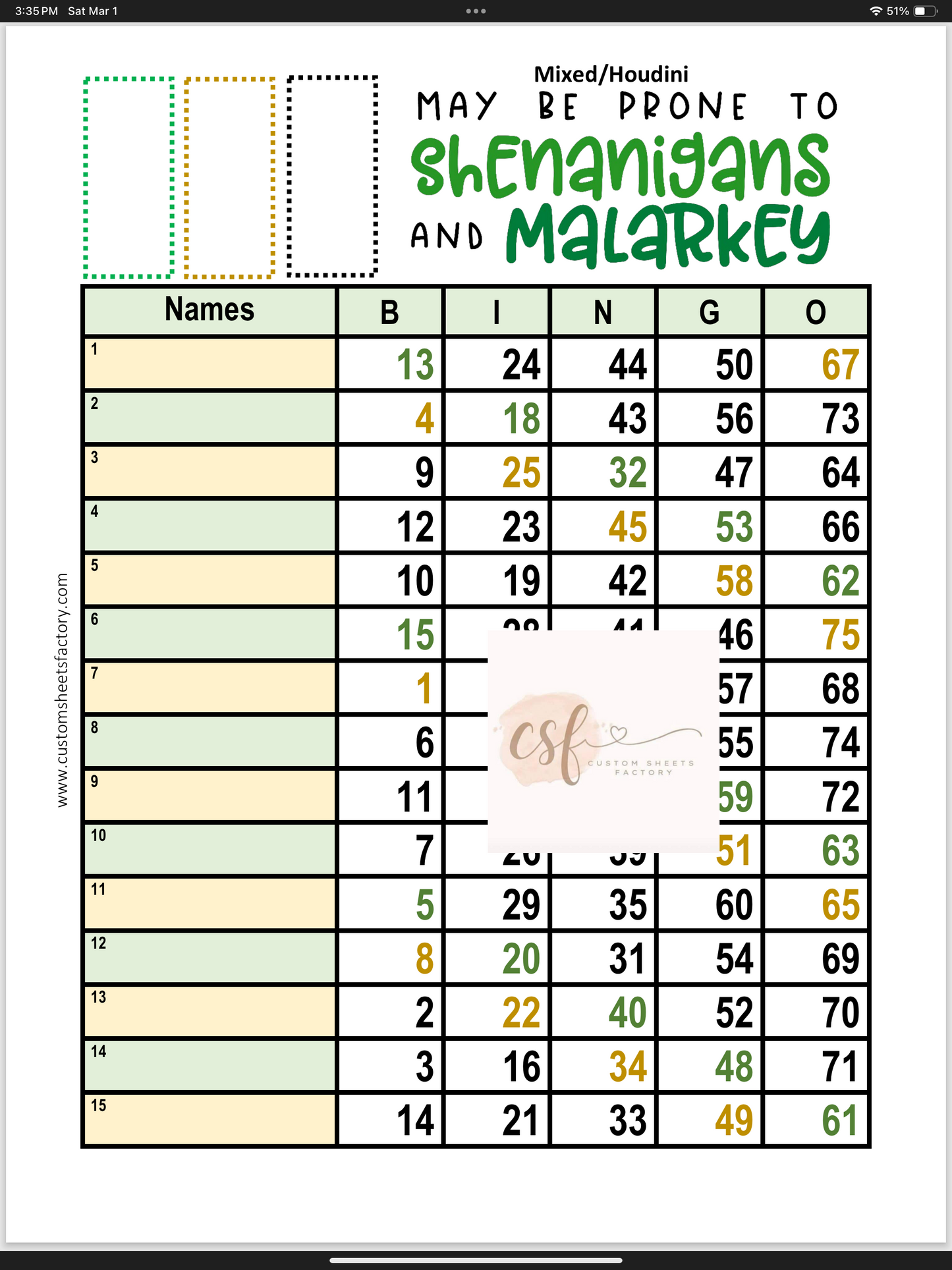 May be Prone to Shenanigans