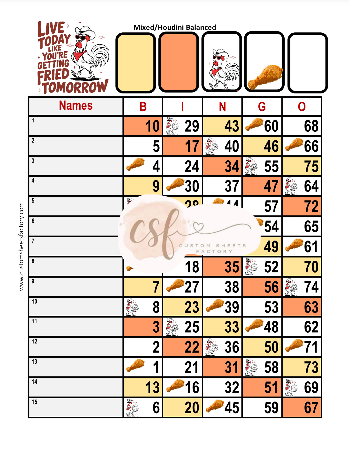 Live today like youll be fried tomorrow