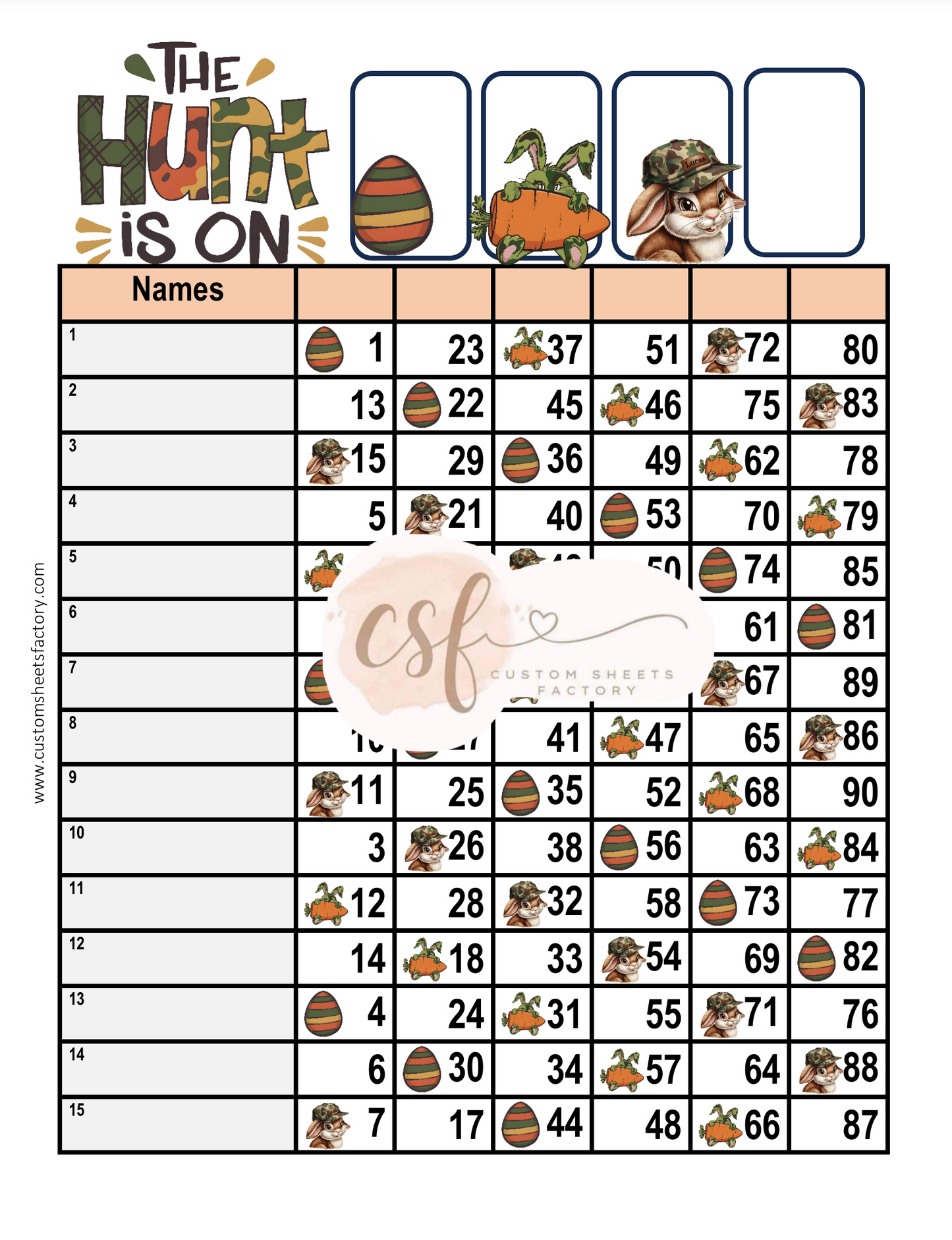 The Hunt is On - Camo Bunny