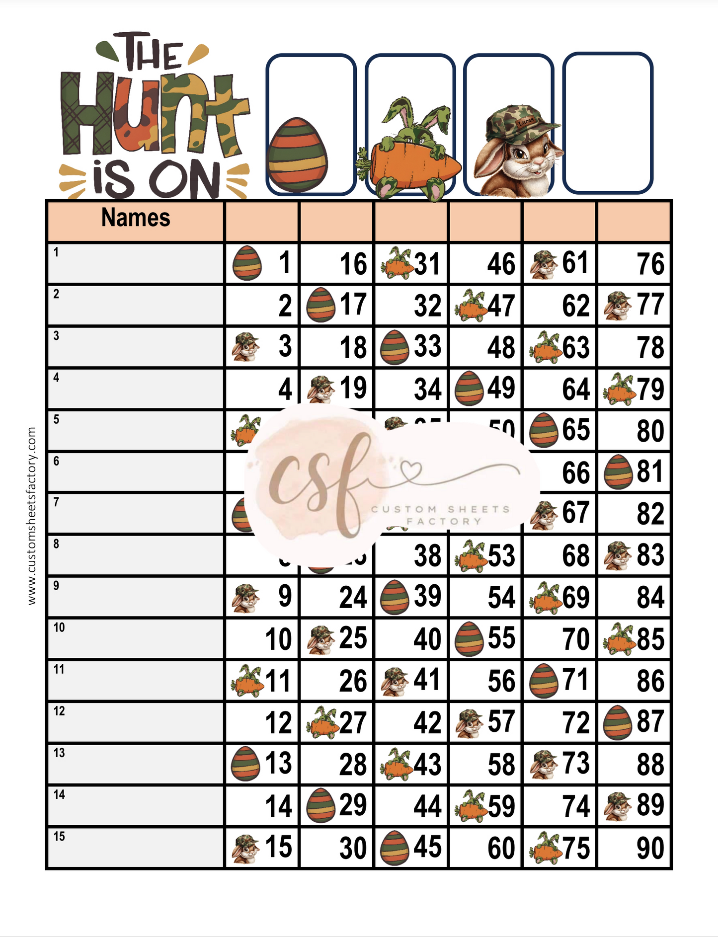 The Hunt is On - Camo Bunny