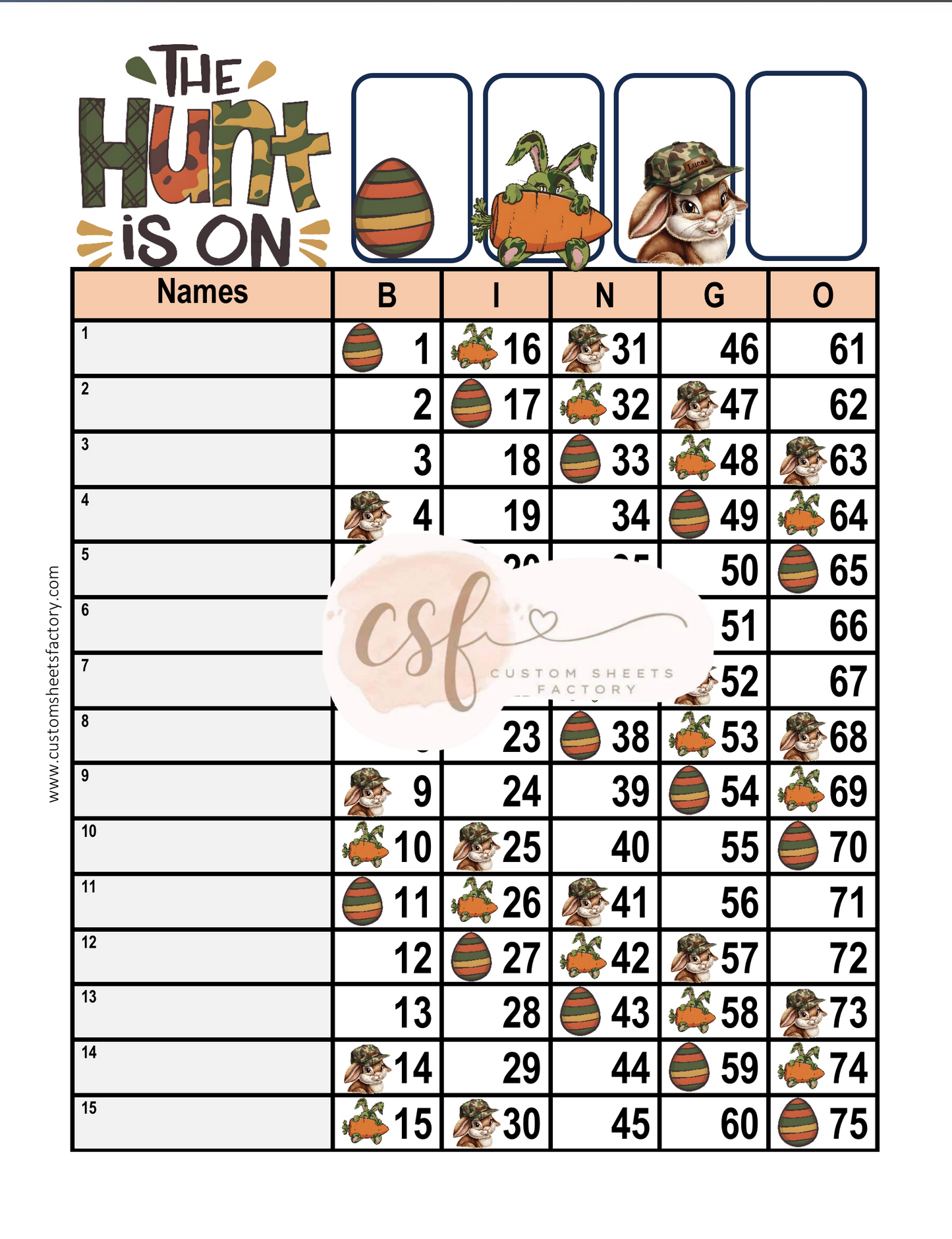 The Hunt is On - Camo Bunny