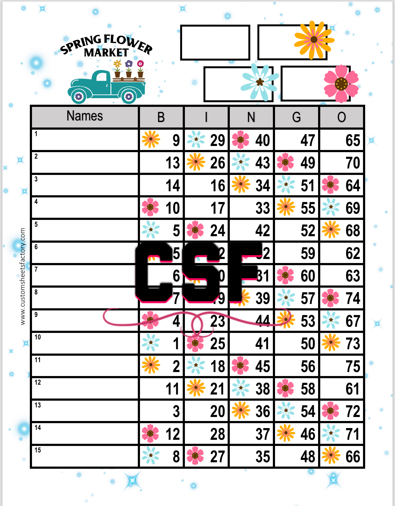 Spring Flower Market