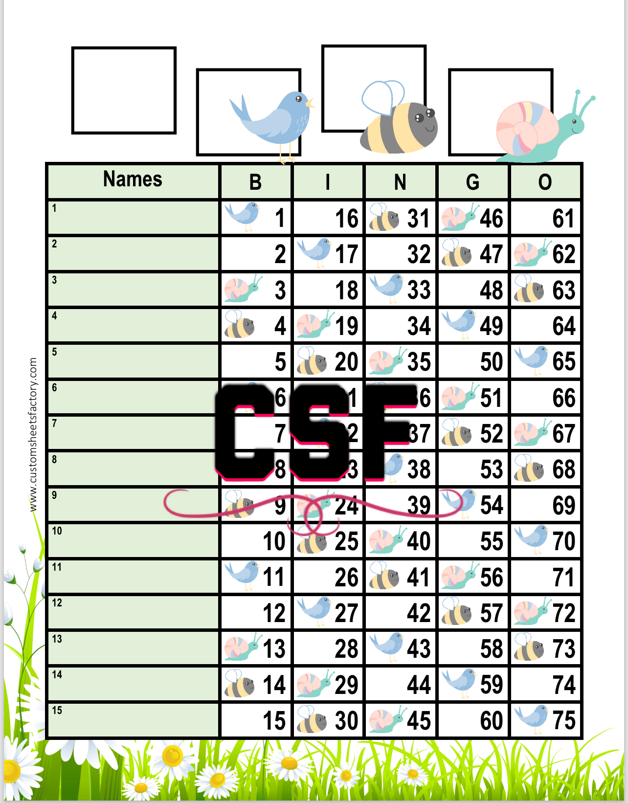 Bird Bee Snail Landing