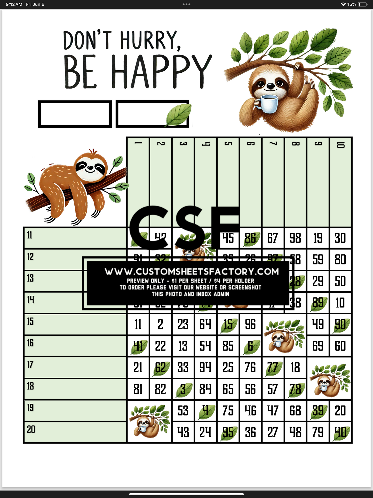 Dont Hurry Be Happy - Sloths