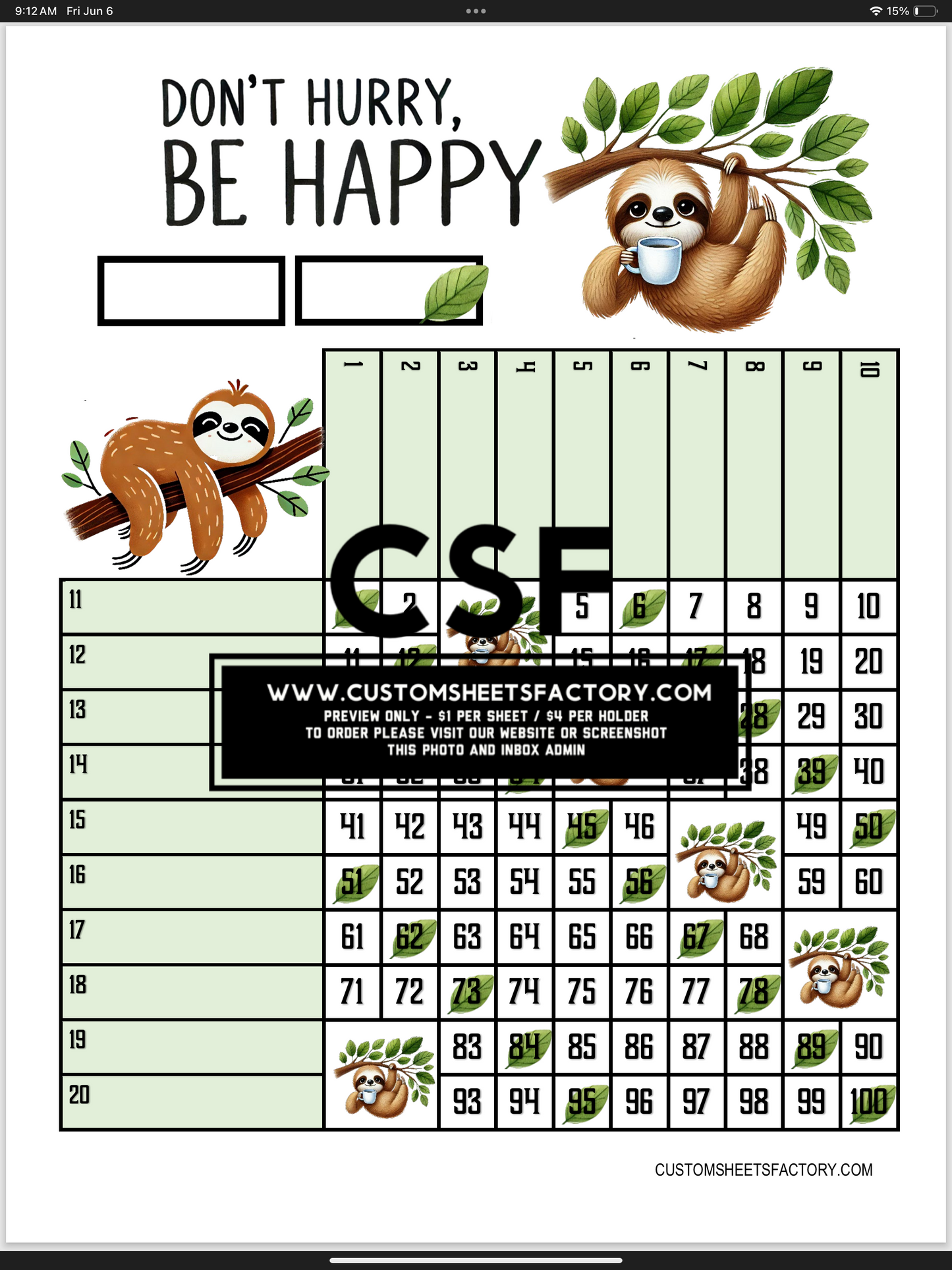 Dont Hurry Be Happy - Sloths