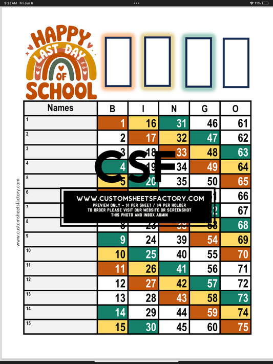 Happy Last Day of School - Various Design