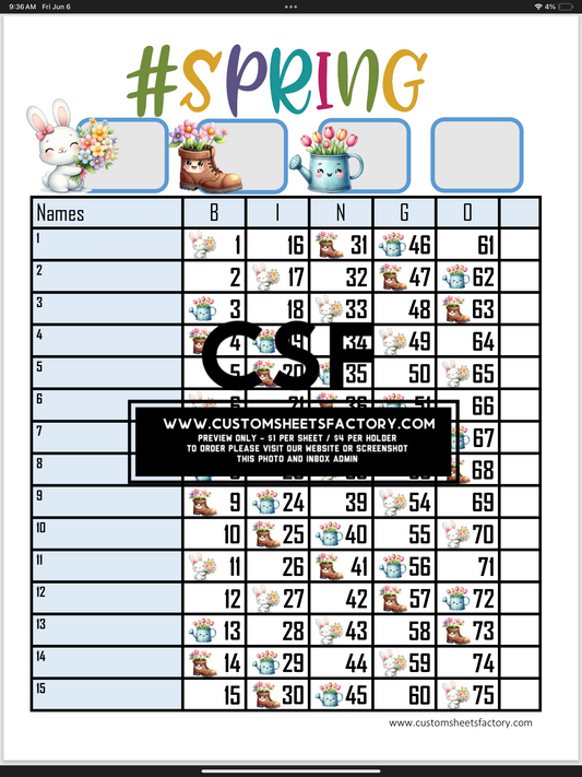 Spring Landing - Bunny Boots Can