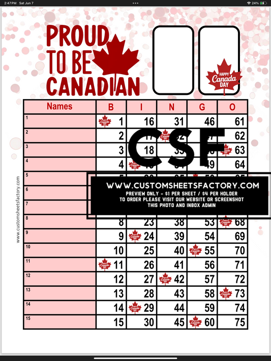 Proud to be Canadian