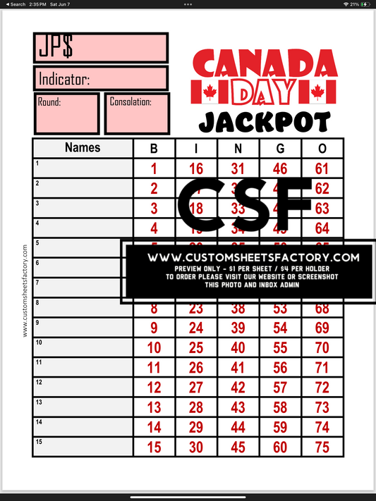 Canada Day Jackpot