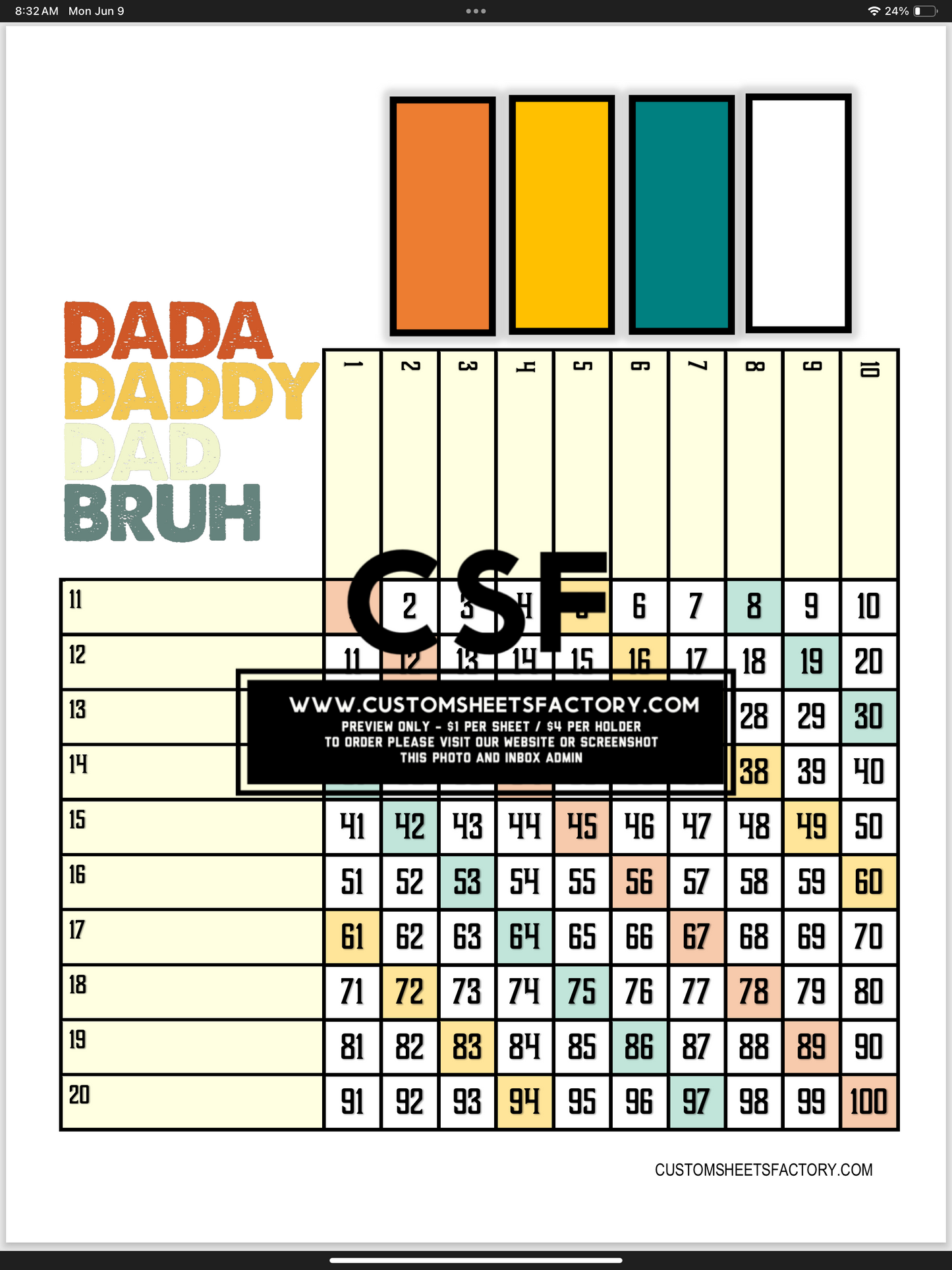 Dada Daddy Dad Bruh - Various Designs