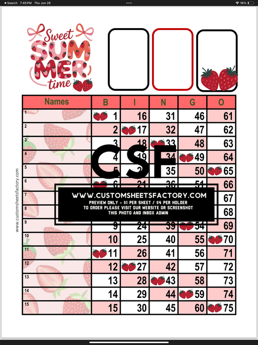 Sweet Summer Time - Strawberries