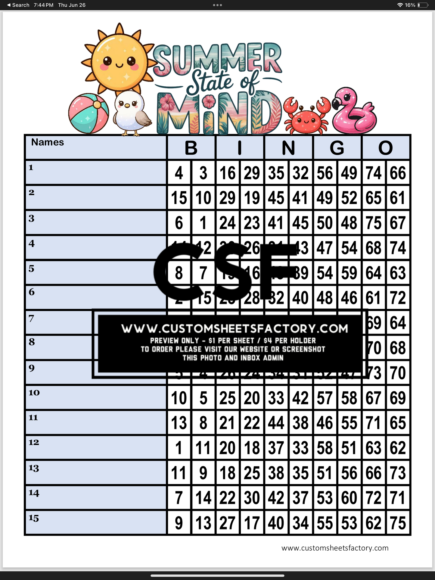 Summer State Of Mind - Various Designs