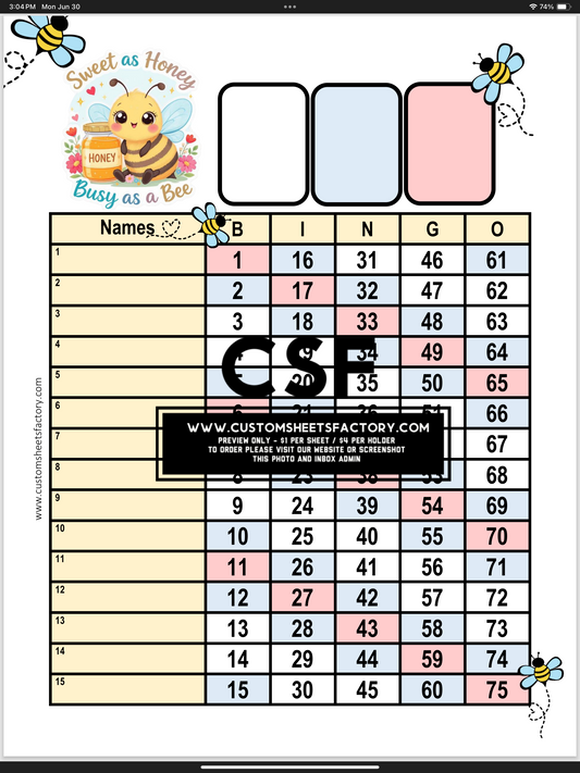 Sweet as Honey Busy as a Bee