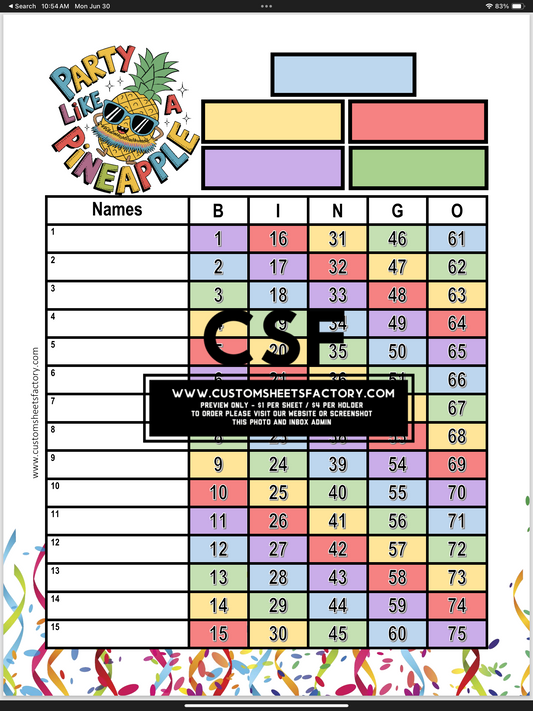 Party Like a Pineapple Rainbow