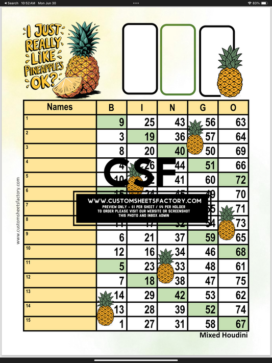 $5 Themed Bundles - Pineapple