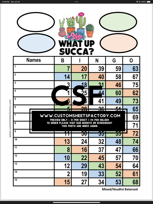 What up Succa - 15 Line 75 Ball