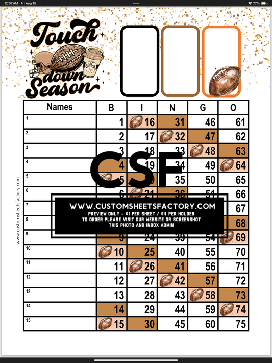 Touchdown Season - 3 Spot Landing