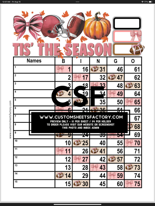 Tis the Season of Football - Bows & Balls