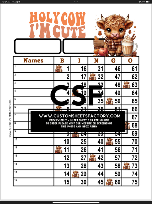 Holy Cow I'm Cute - Various Designs