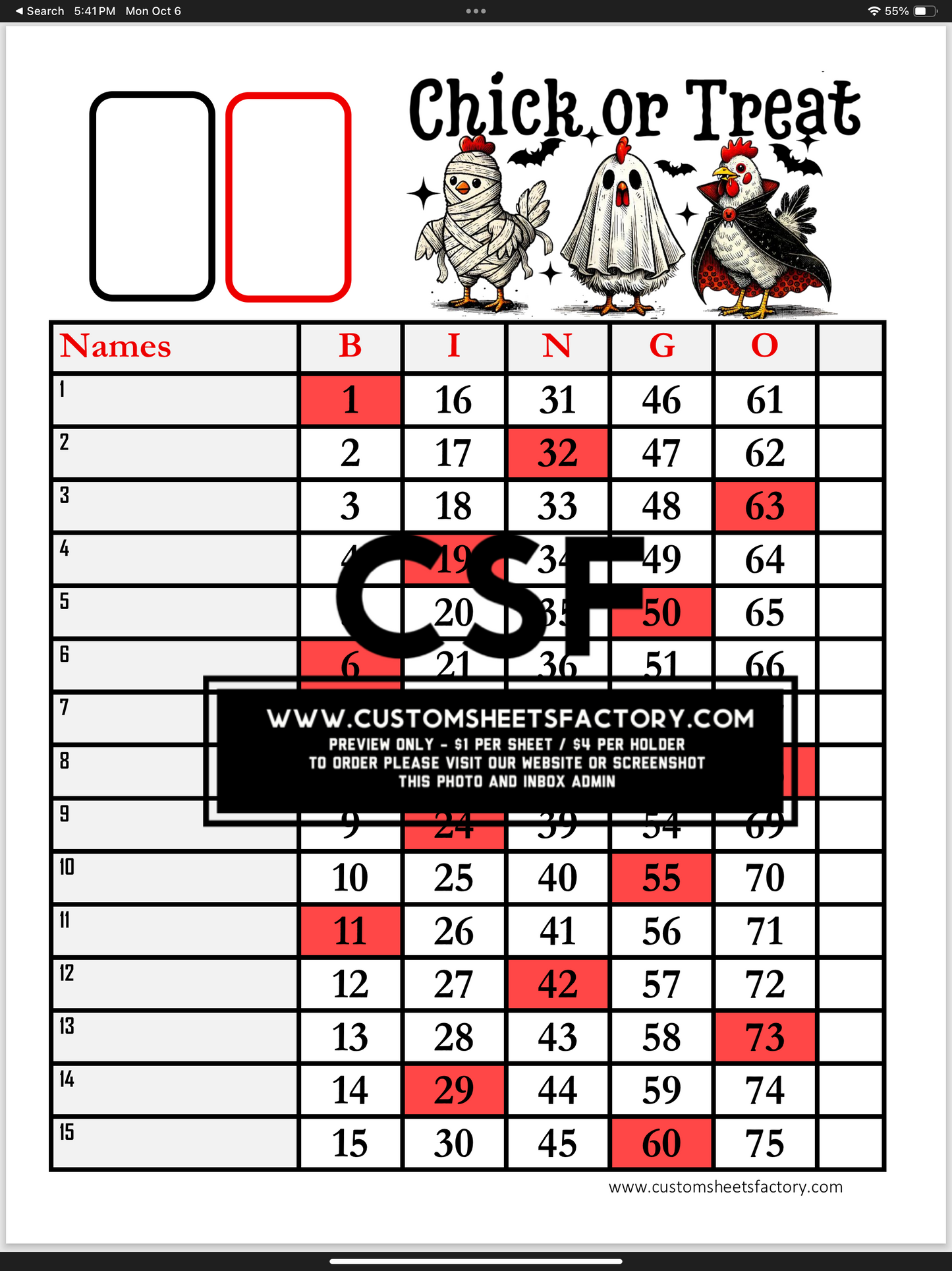 Chick or Treat - Various Designs