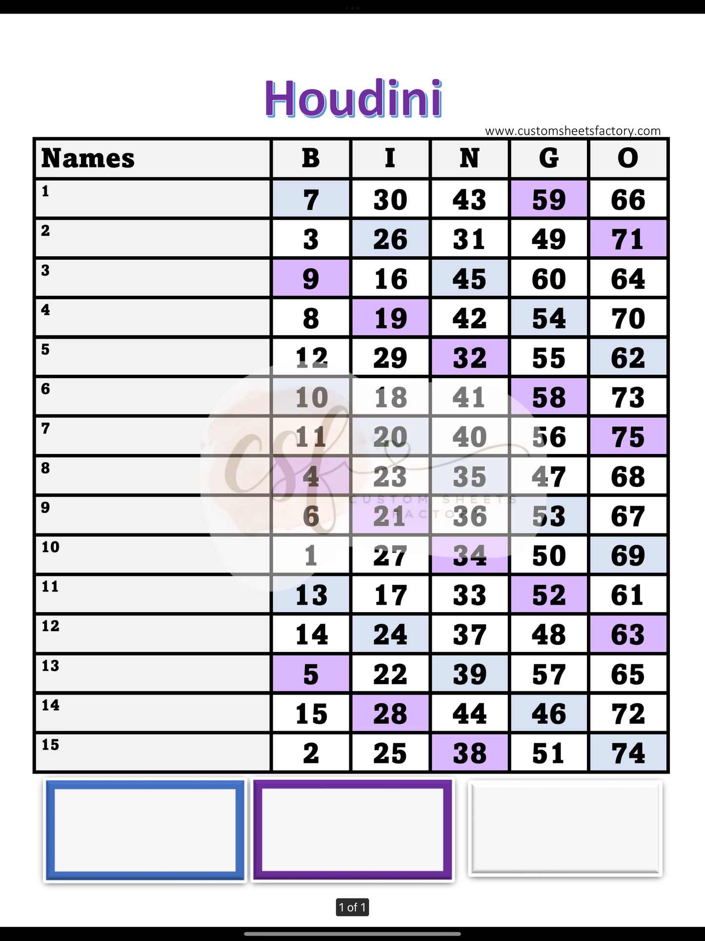 Basic Bundle - Purple & Blue - 10 pages