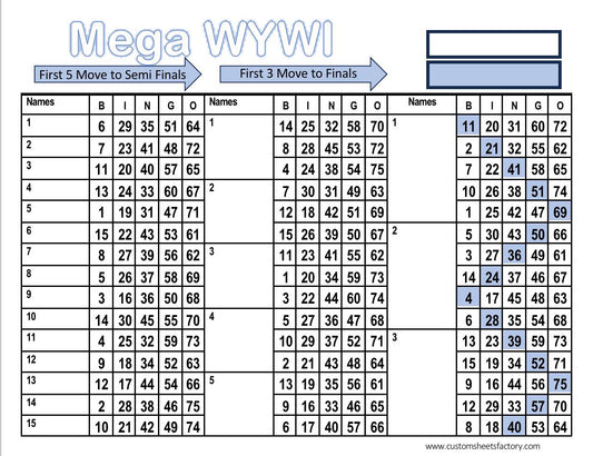 Mega WYWI - Various Designs