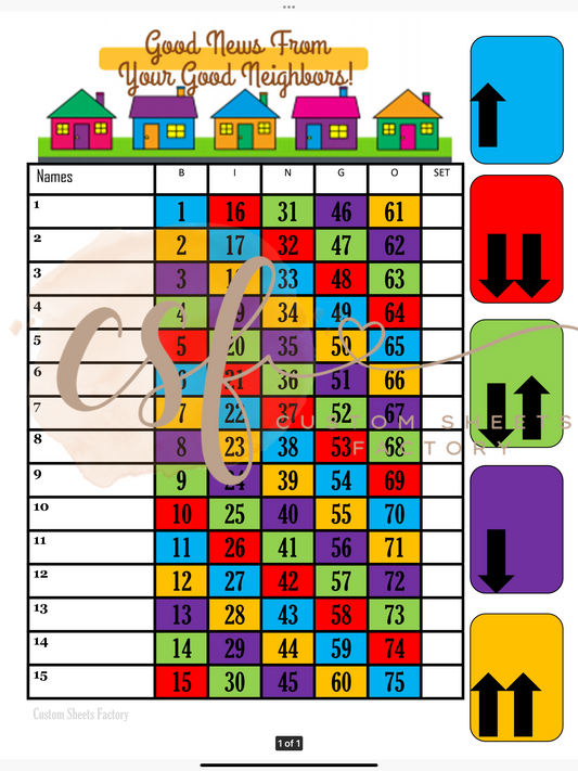 Good News Neighbours - 15 line - 75 ball