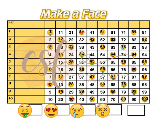 Make a Face - 10 line - 100 ball