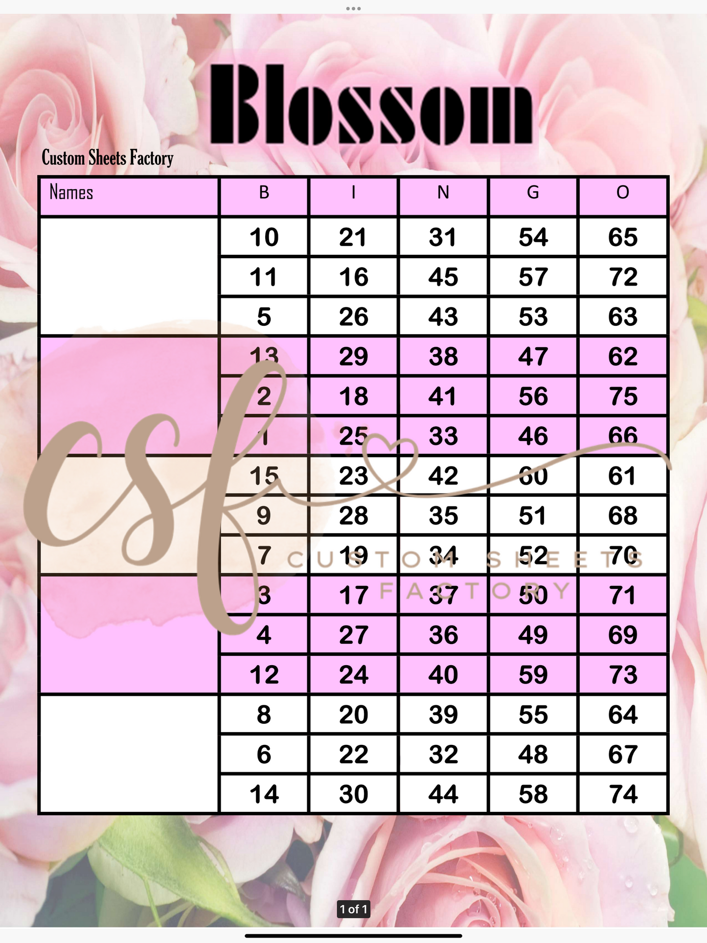 Blossom Block - 5 blocks - 75 ball