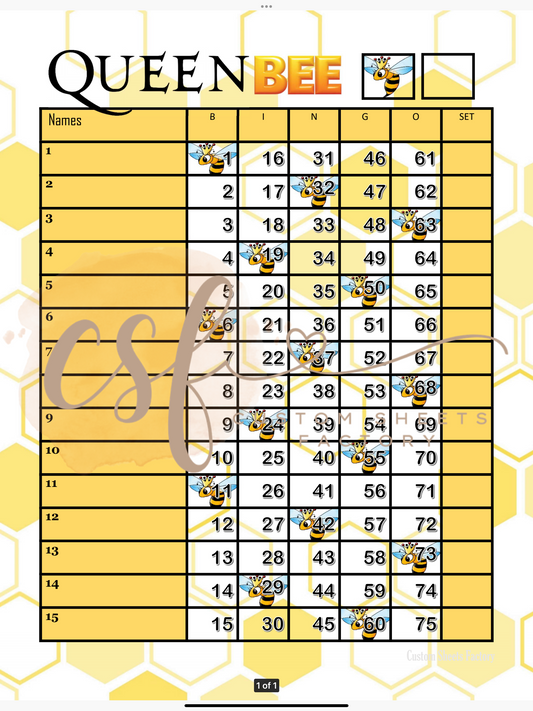 Queen Bee - 15 line - 75 ball