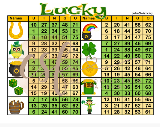 St Patricks - 10 blocks - 75x 2 - MIXED