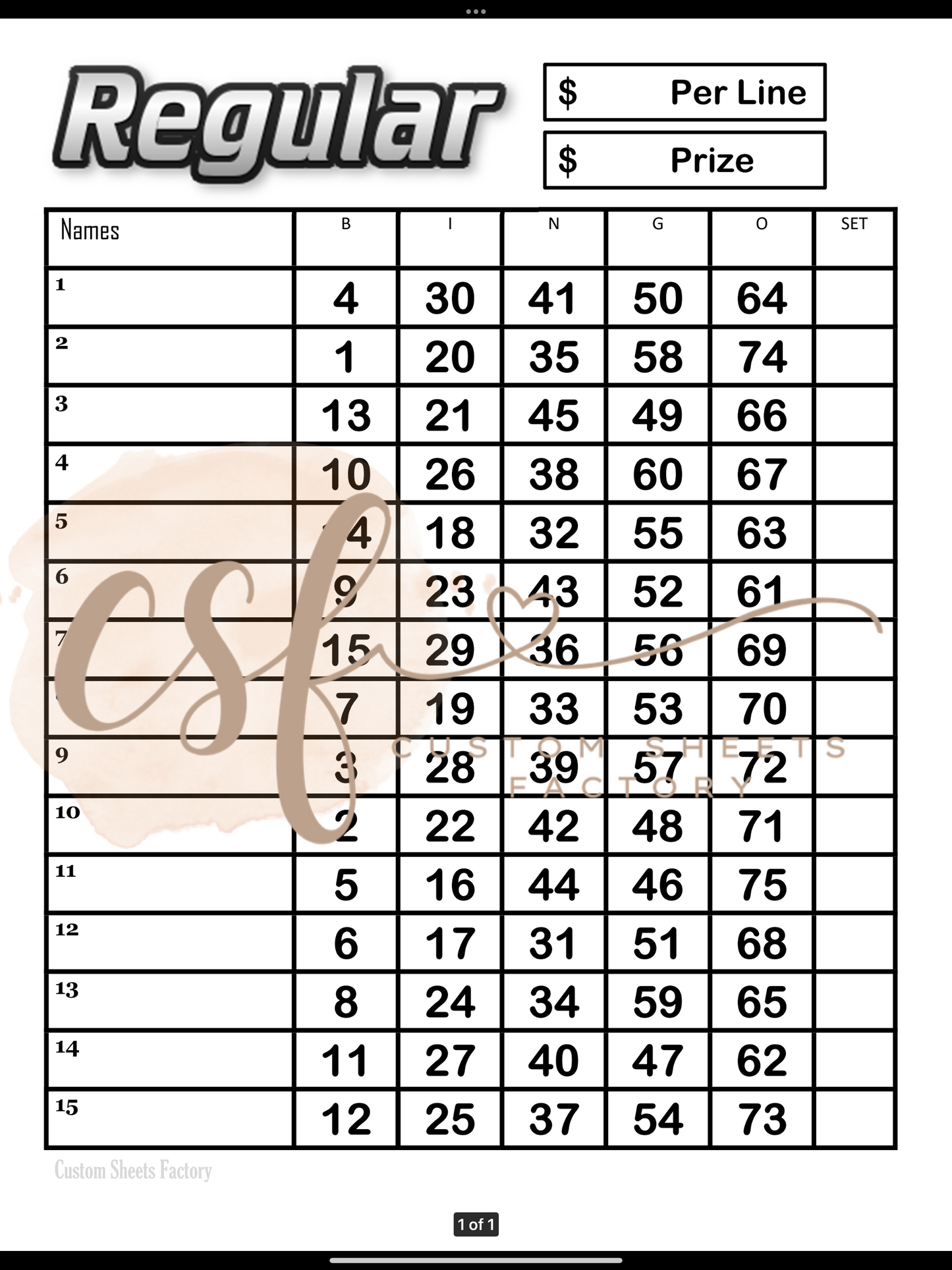 Admin Starter Bundle - 15 line - 75 Ball
